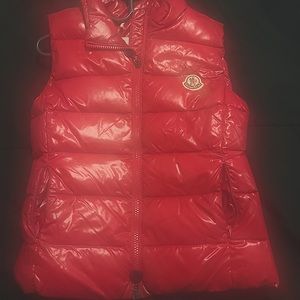 Kids Red Moncler Puffer Vest